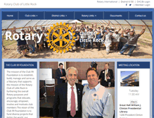 Tablet Screenshot of littlerockrotary.com
